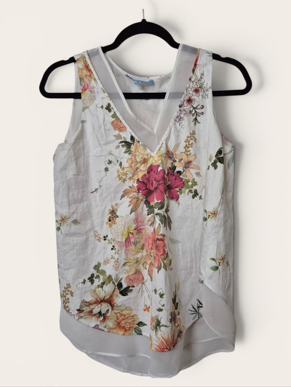 Antonio Melani sleeveless floral blouse XS